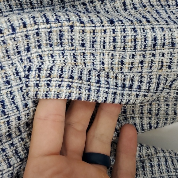 FDJ Margot Mixed Media Jacket Western Edwardian Twee Fringe Tweed Womens XS - Picture 4 of 12